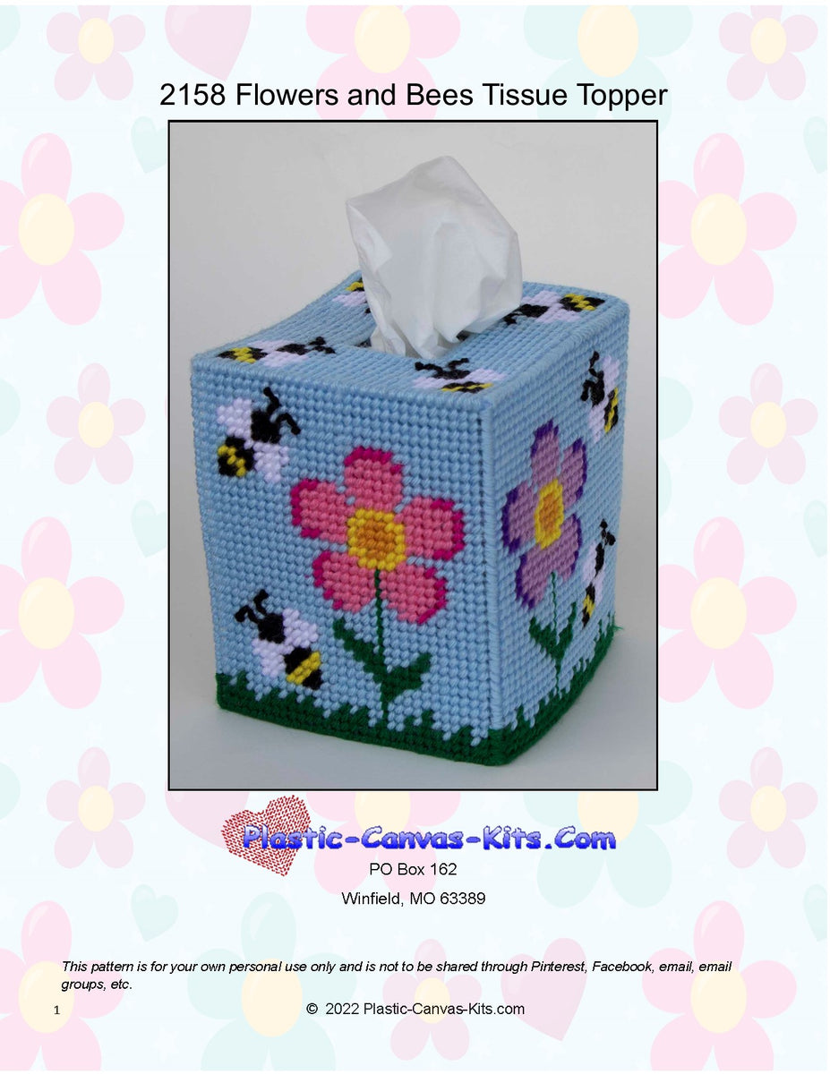 Flowers and Bees Tissue Topper