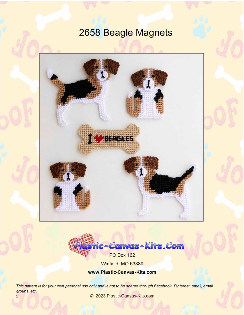 Beagle Magnet Set