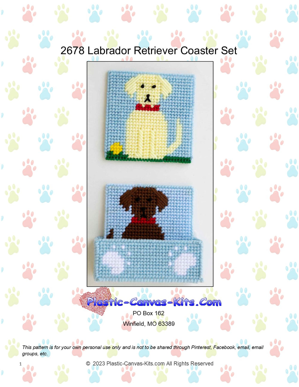 Labrador Retriever Coaster Set