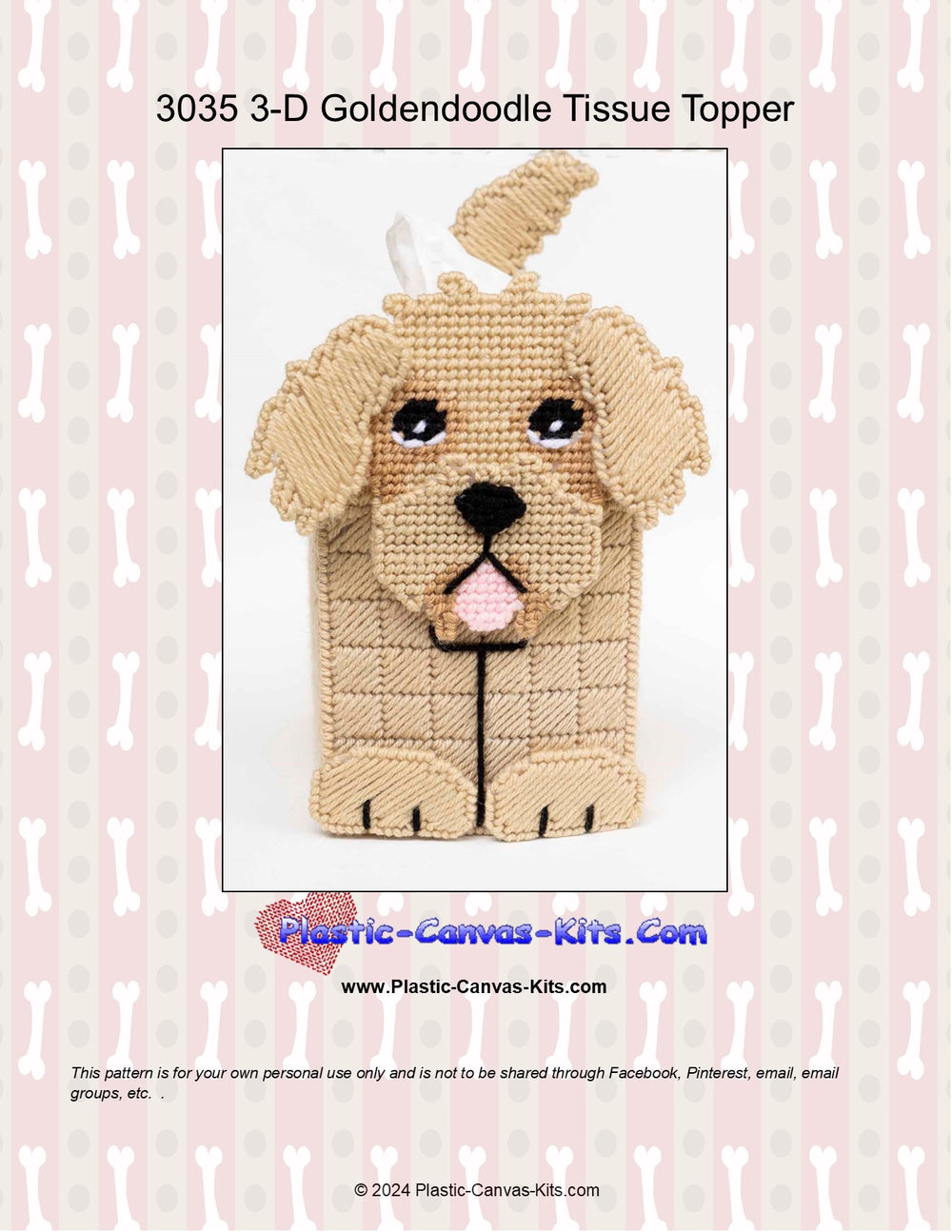 Goldendoodle 3-D Tissue Topper