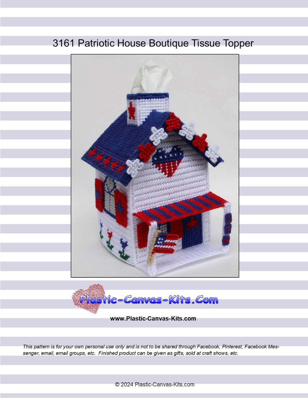 Patriotic House Boutique Tissue Topper