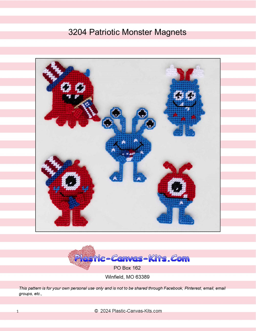 Patriotic Monster Magnets