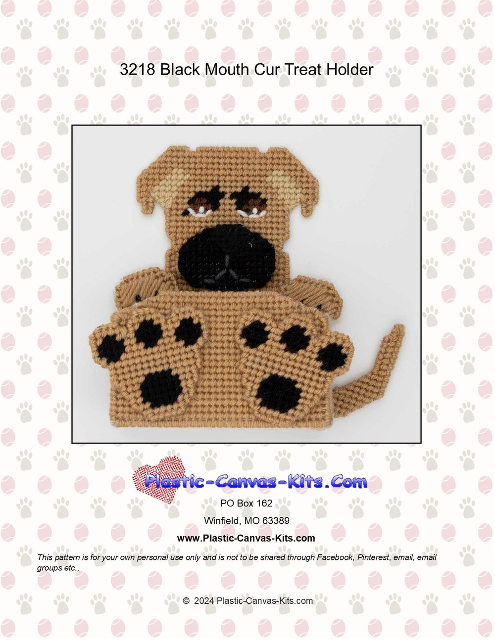 Black Mouth Cur Treat Holder