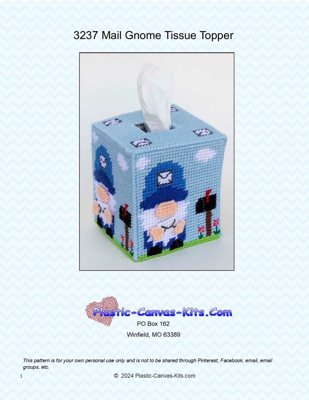 Mail Gnome Tissue Topper