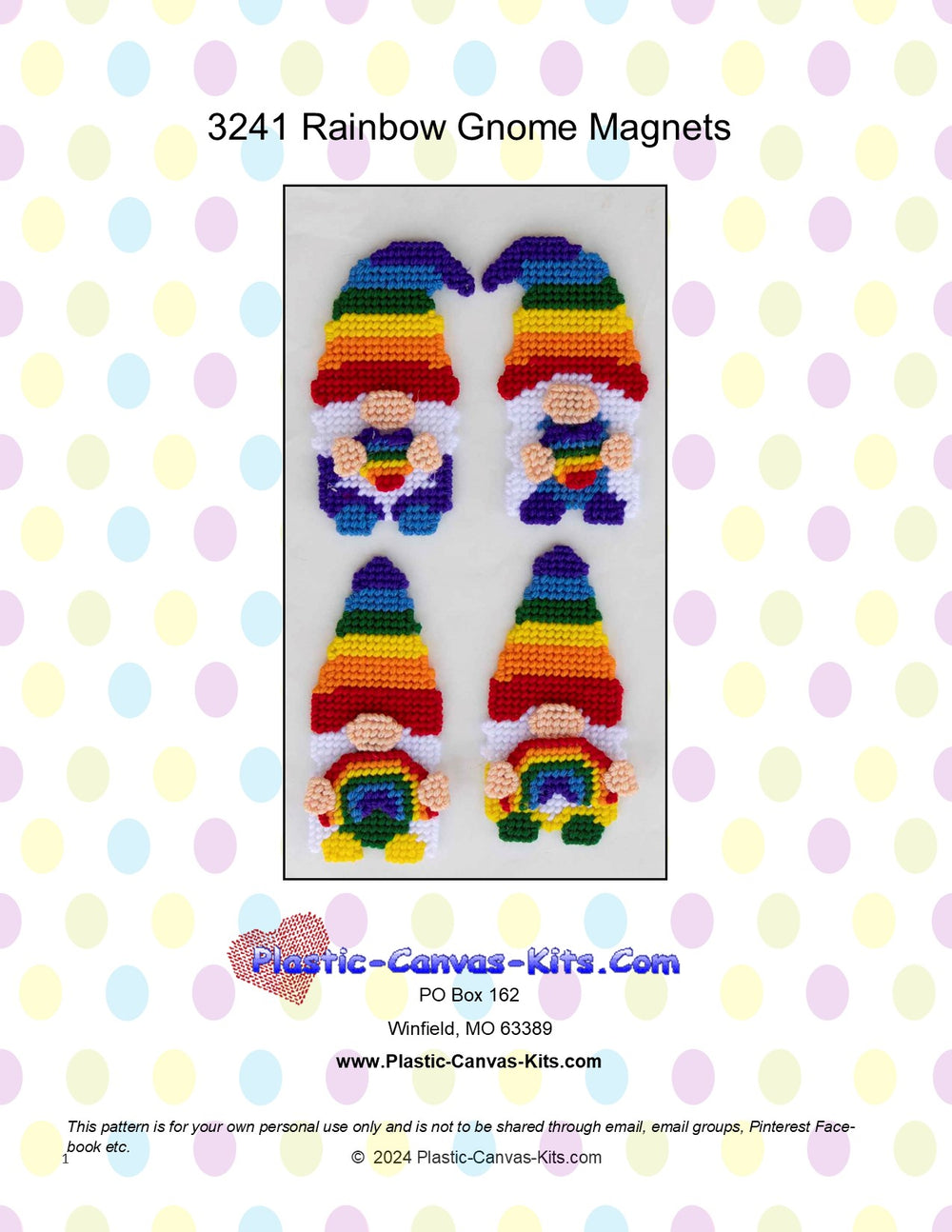 Rainbow Gnome Magnets