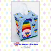 Rainbow Gnome Tissue Topper