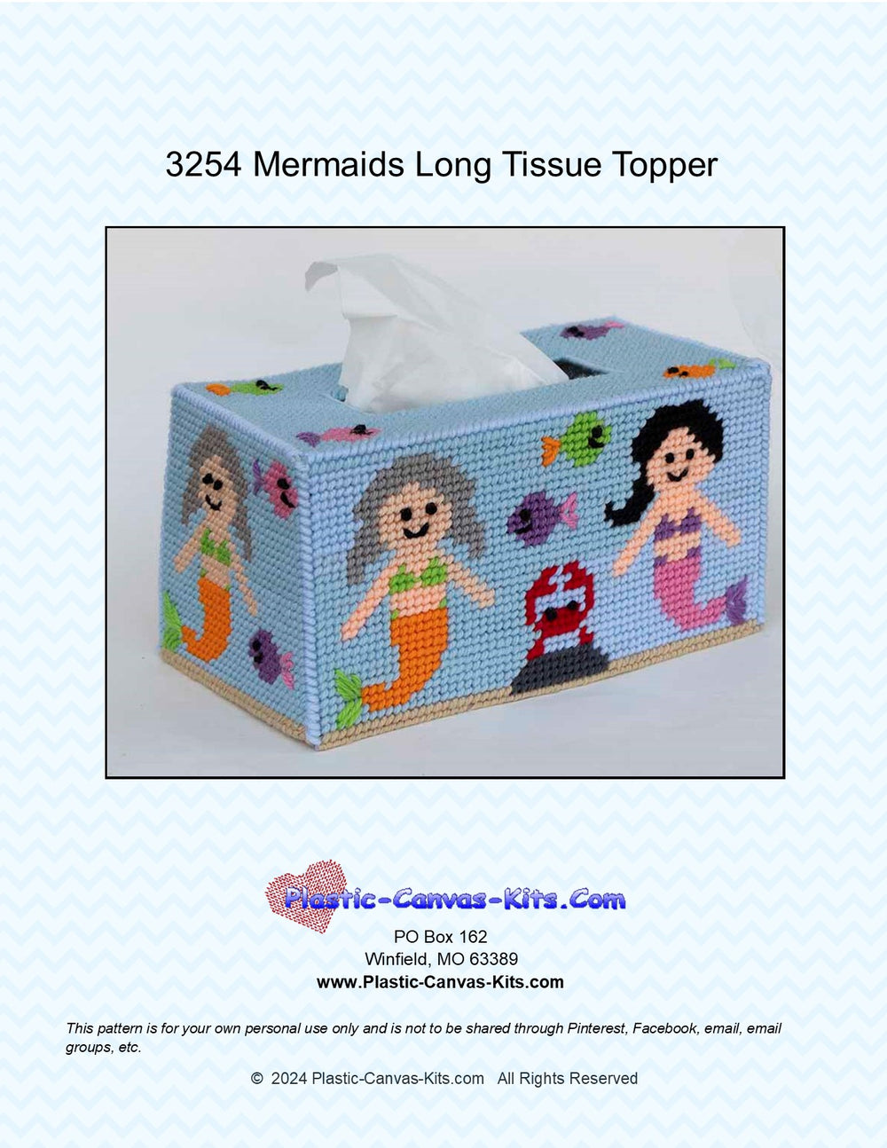 Mermaids Long Tissue Topper