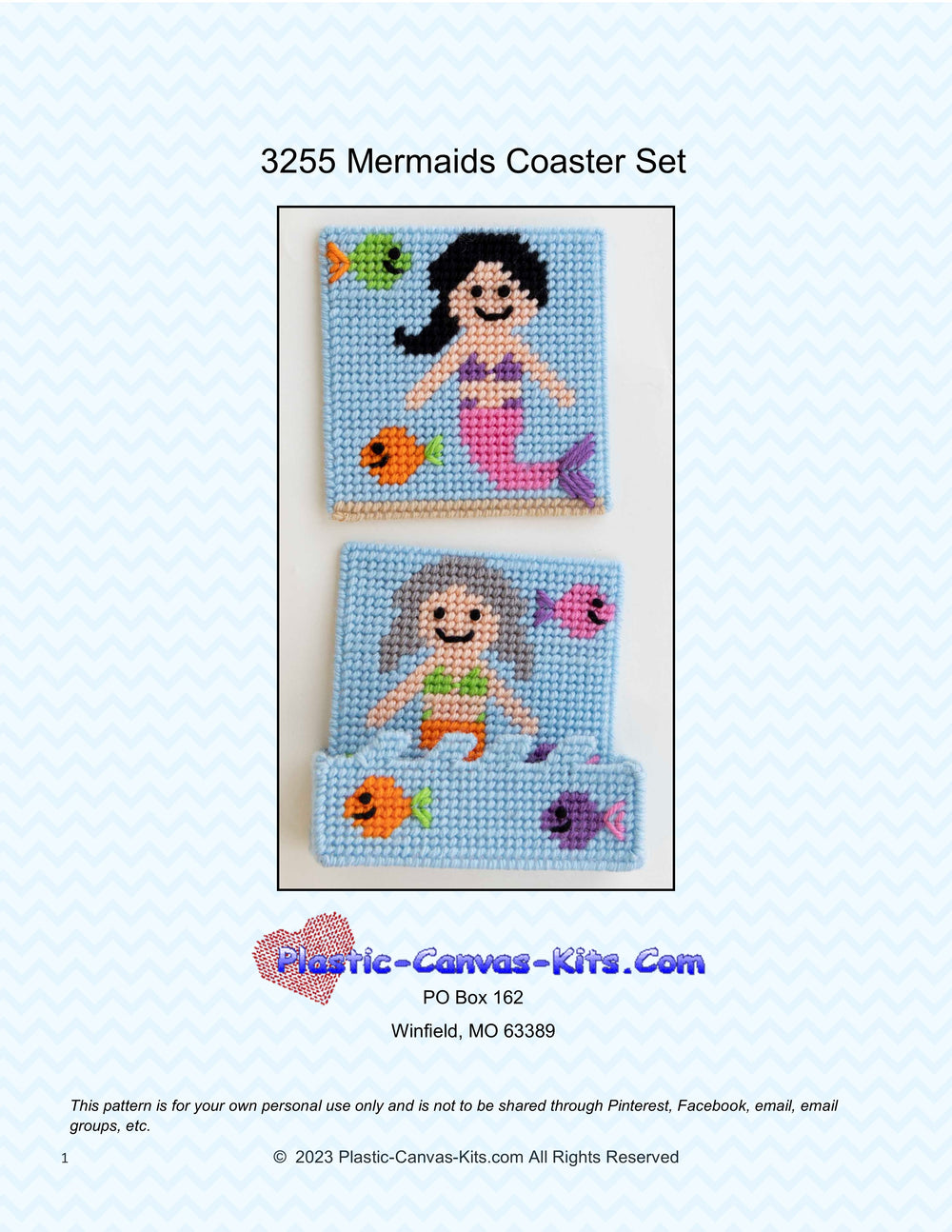 Mermaids Coaster Set