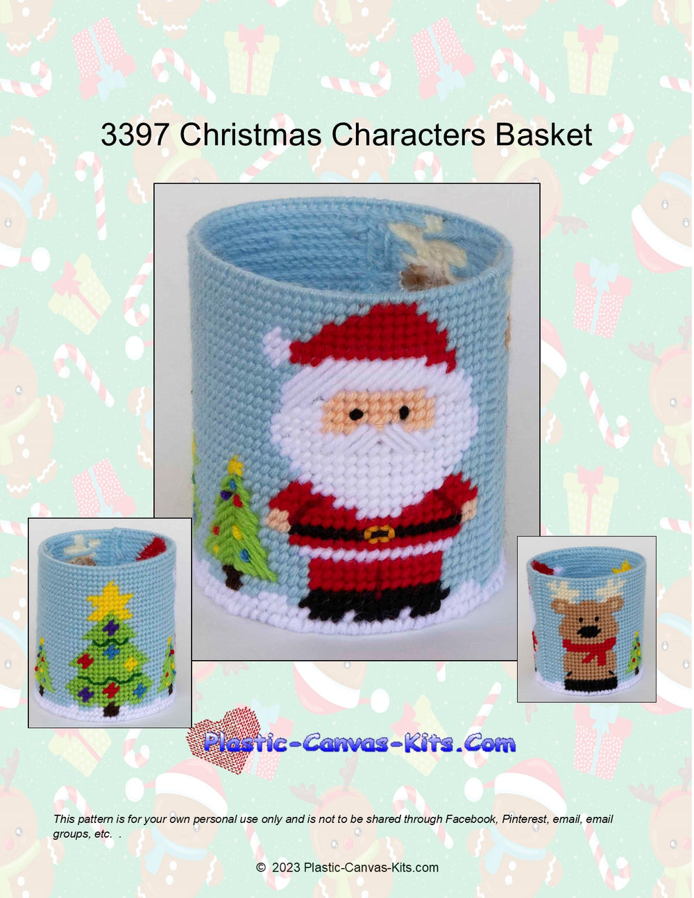 Christmas Characters Basket