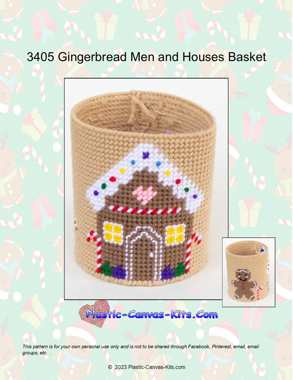 Gingerbread Men and Houses Basket