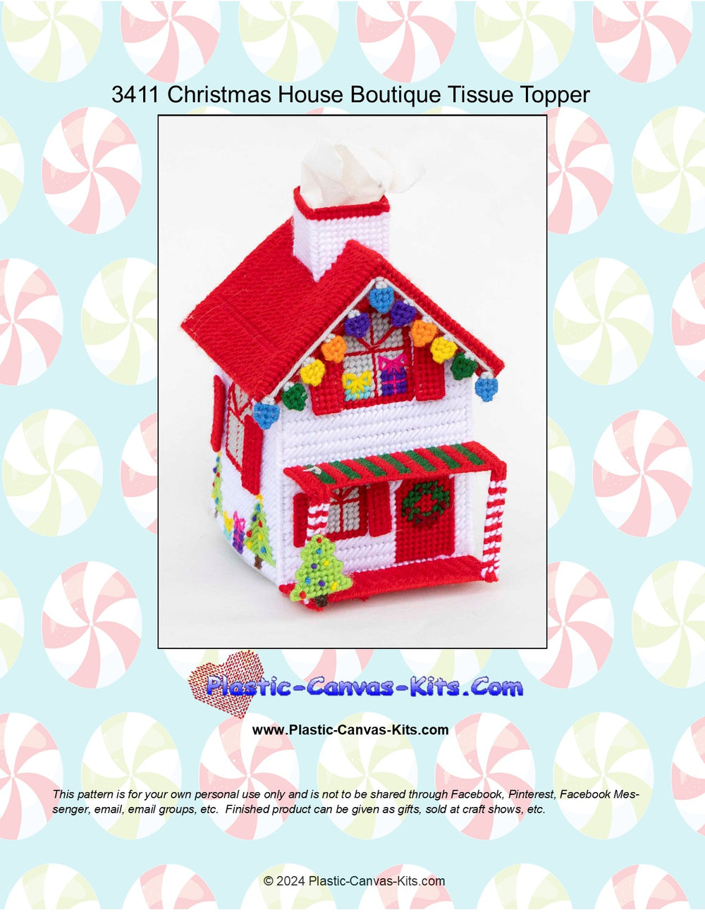 Christmas House Boutique Tissue Topper