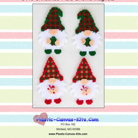 Christmas Plaid Gnome Magnets