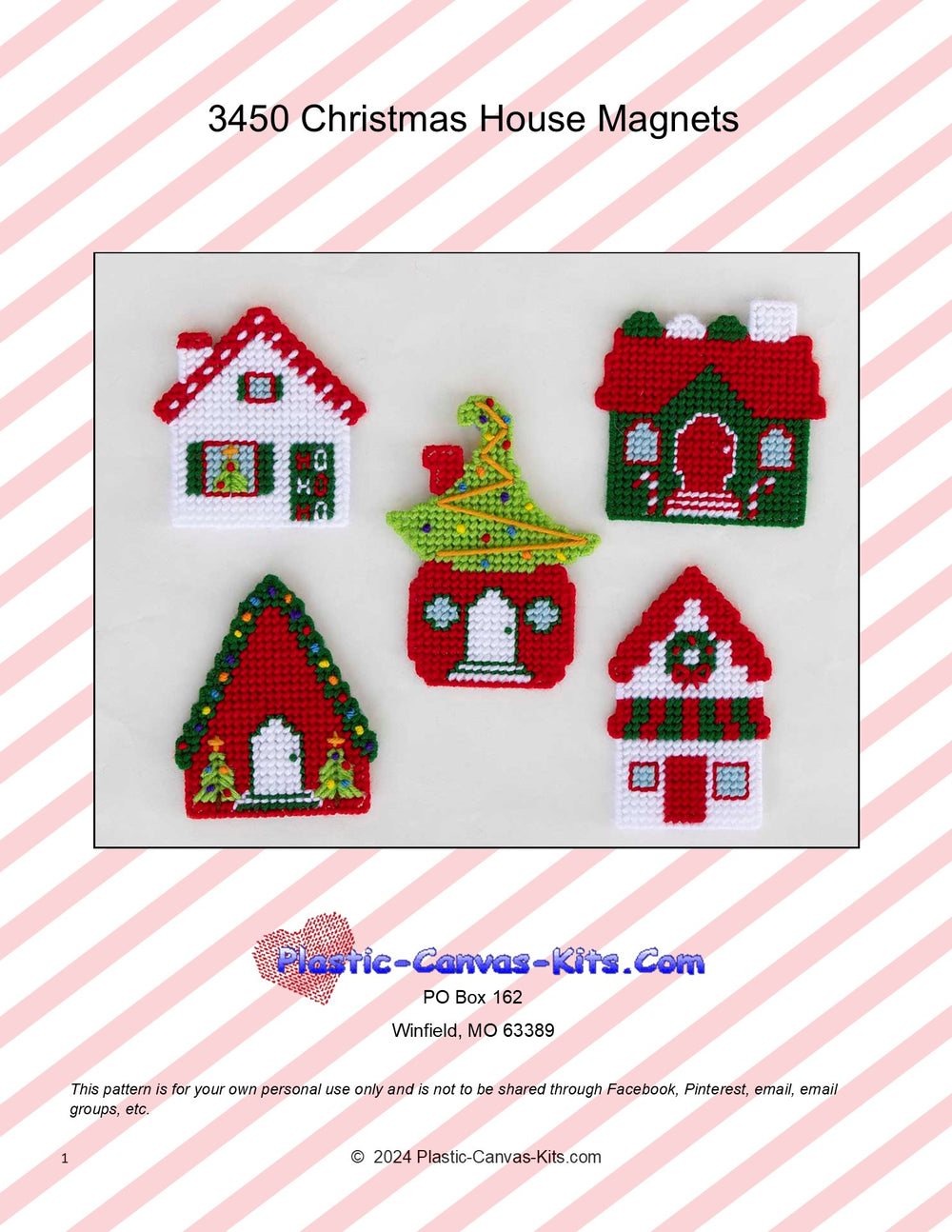 Christmas House Magnets