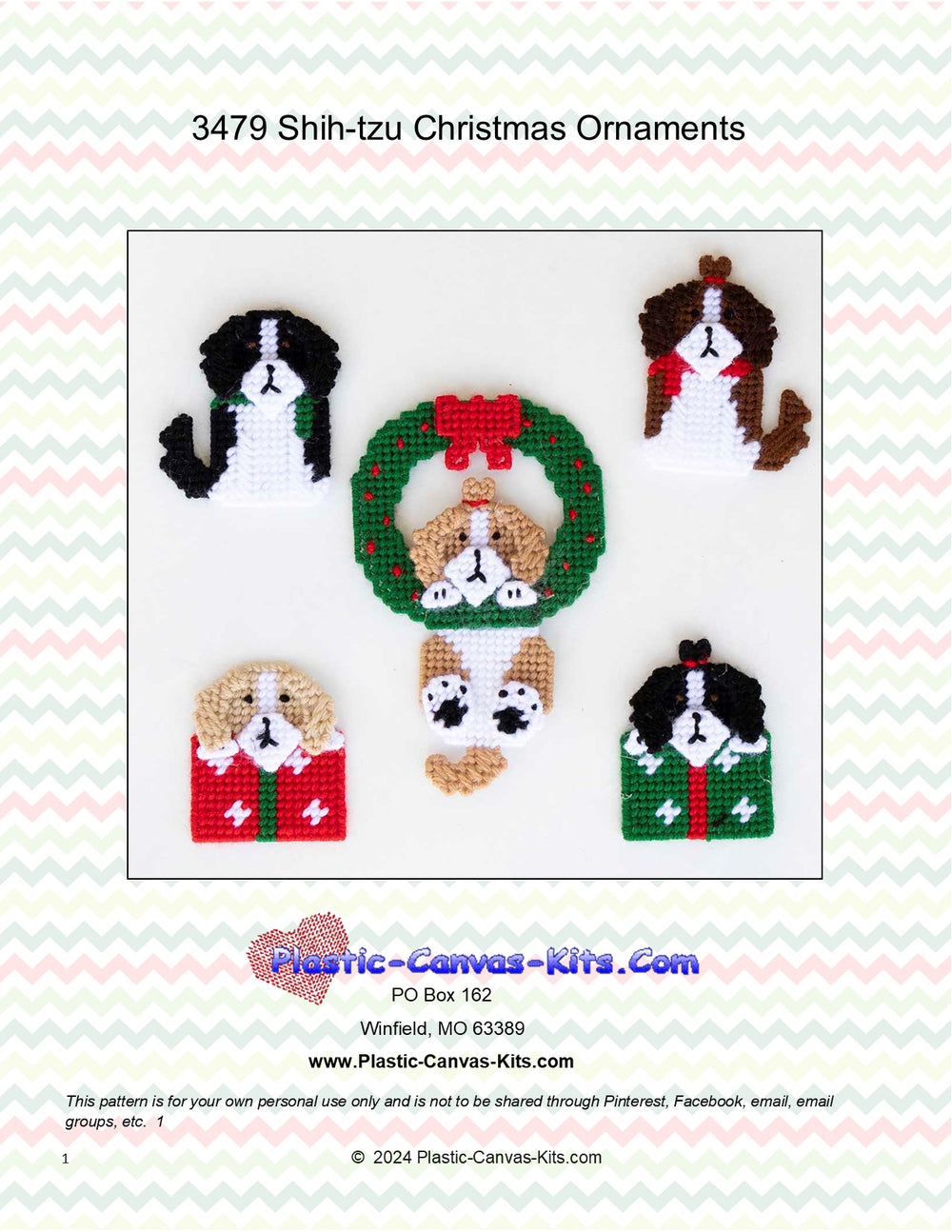 Shih-tzu Christmas Ornaments