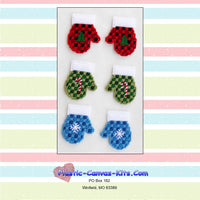 Plaid Mittens Christmas Ornaments