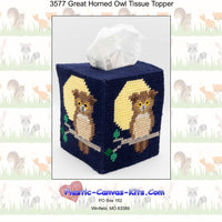 Great Horned Owl Tissue Topper