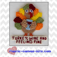 Turkey, Wine and Feeling Fine Magnet