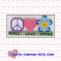 Peace, Love, Spring Magnet