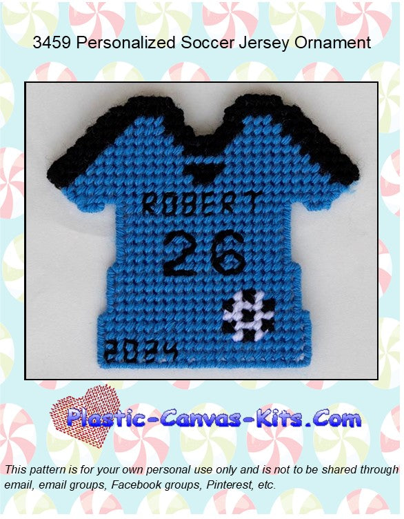 Personalized Soccer Jersey Ornament