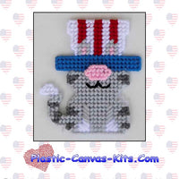 Patriotic Gnome Cat Magnet