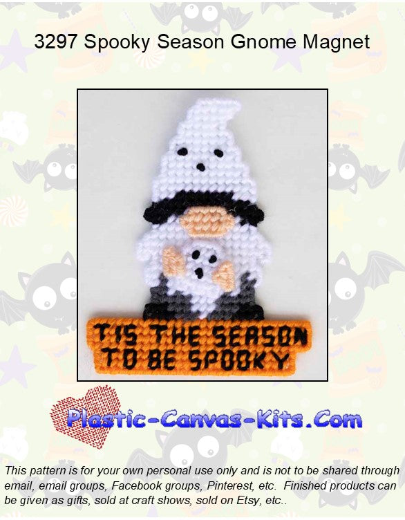 Spooky Season Gnome Magnet