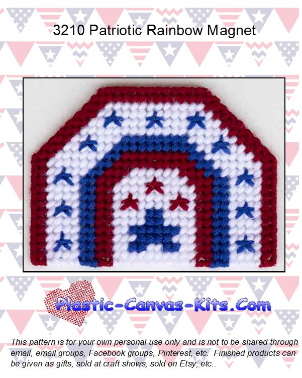 Patriotic Rainbow Magnet