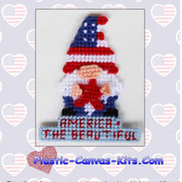 America-The Beautiful Gnome Magnet