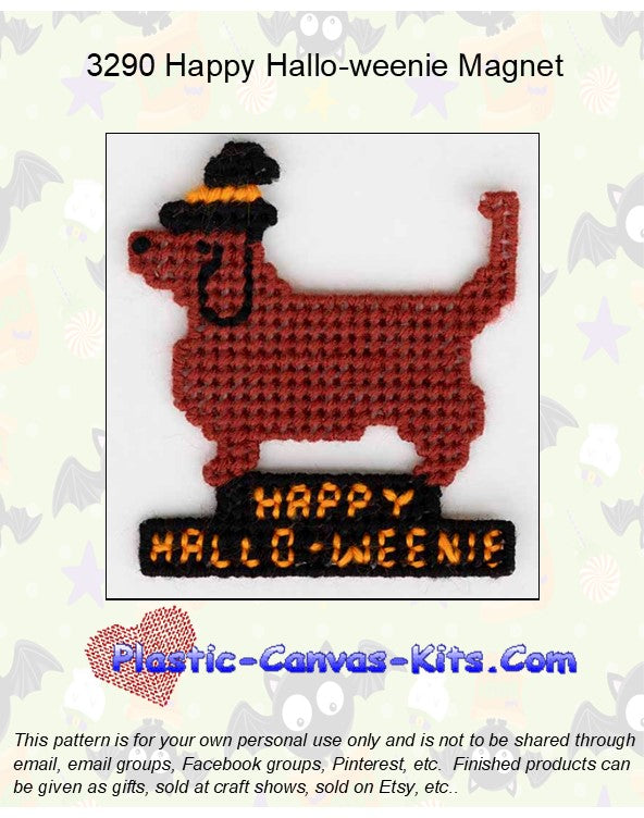 Happy Hallo-weenie Magnet