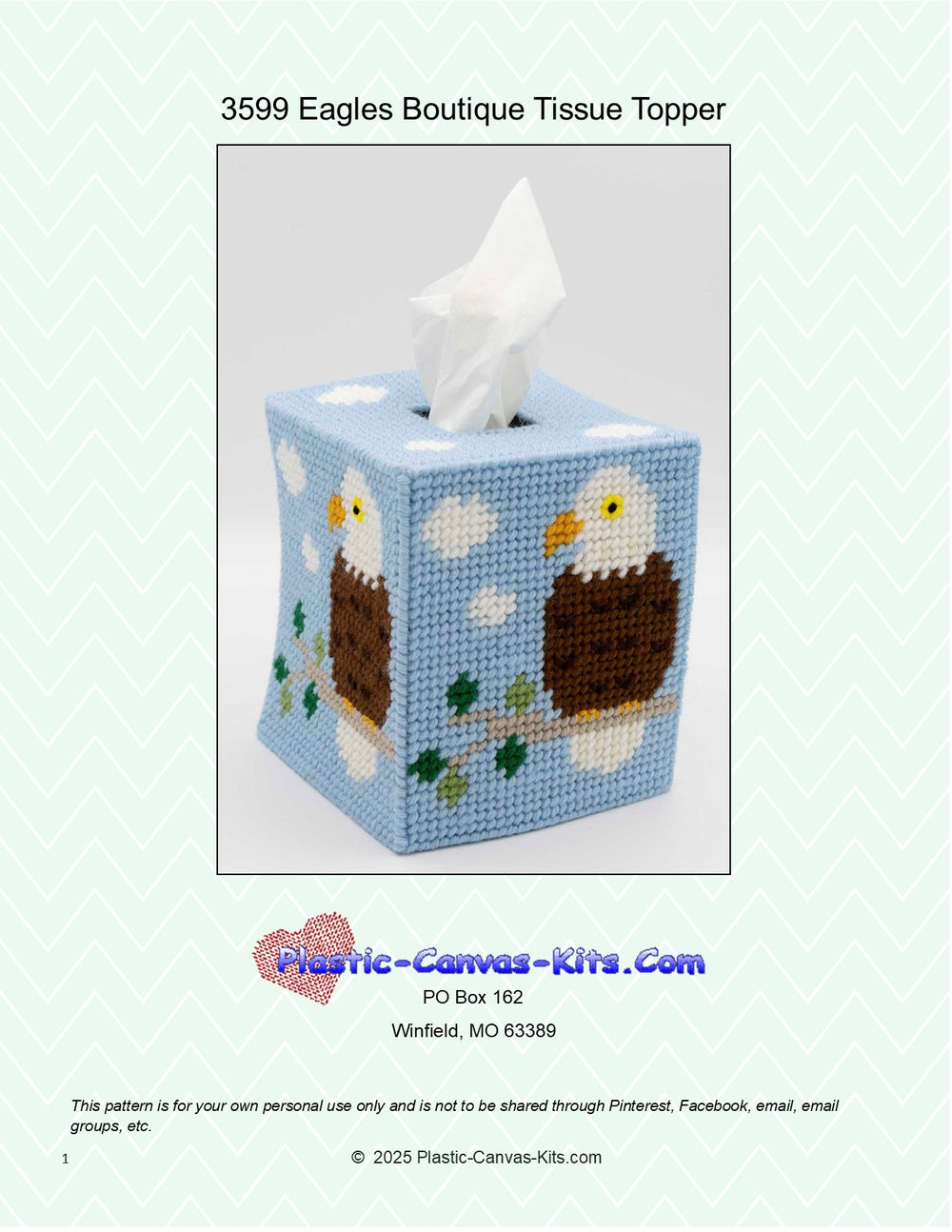 Eagles Boutique Tissue Topper