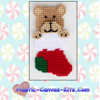 Teddy Bear in Stocking Christmas Ornament