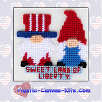 Sweet Land of Liberty Gnomes Magnet