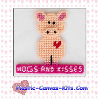 Hogs and Kisses Pig Magnet