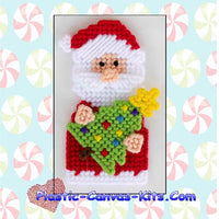 Santa and Tree Christmas Ornament