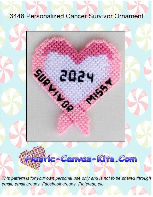 Personalized Cancer Survivor Ornament