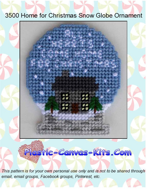 Home for Christmas Snow Globe Ornament