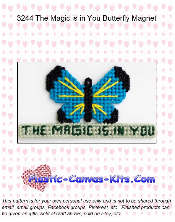 The Magic is in You Butterfly Magnet