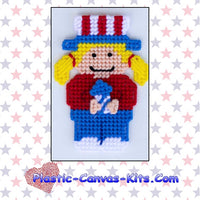 Patriotic Girl Magnet