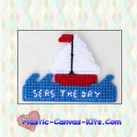 Seas the Day Sailboat Magnet