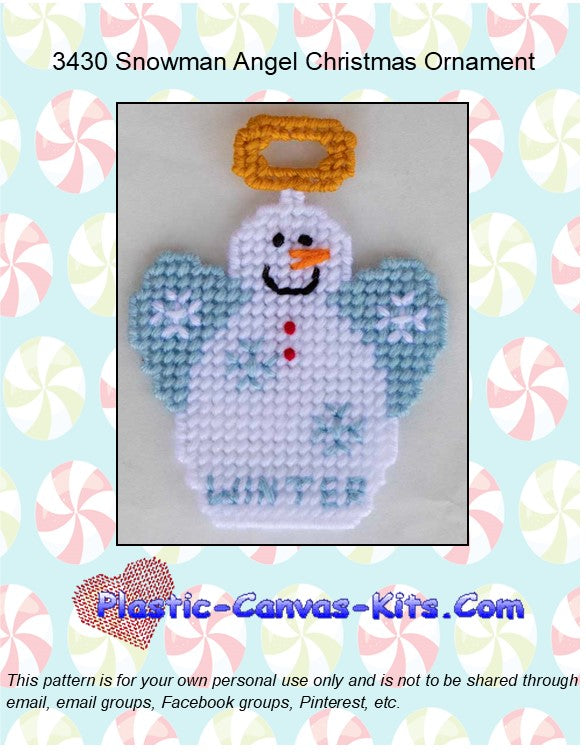 Snowman Angel Ornament