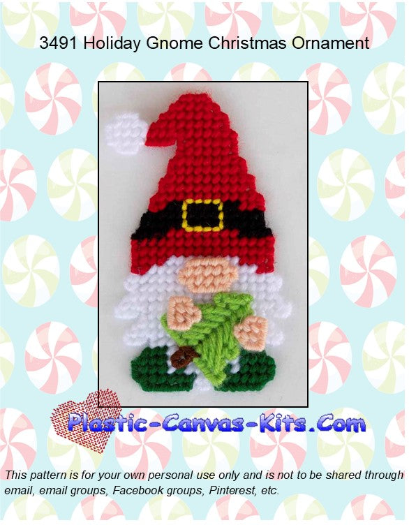 Holiday Gnome Christmas Ornament