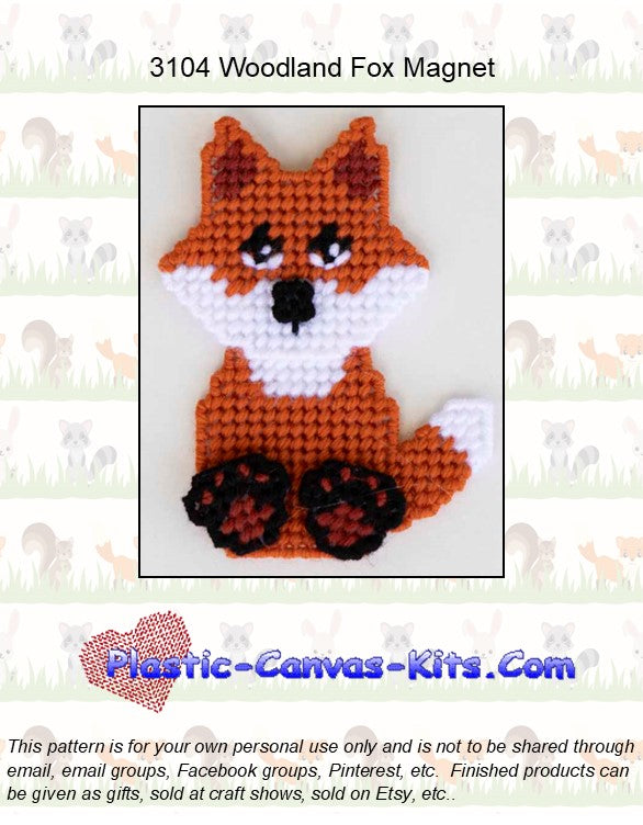 Woodland Fox Magnet