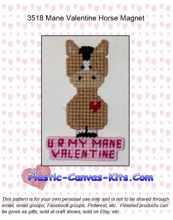 Mane Valentine Horse Magnet