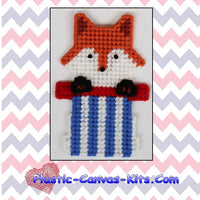 Patriotic Fox Magnet