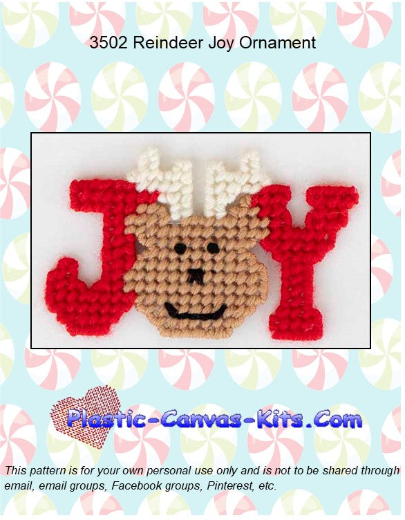 Reindeer Joy Ornament