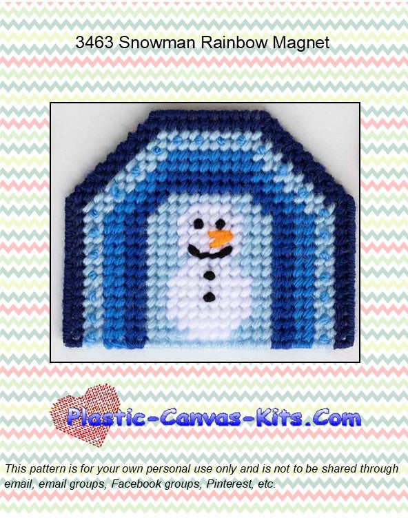 Snowman Rainbow Magnet