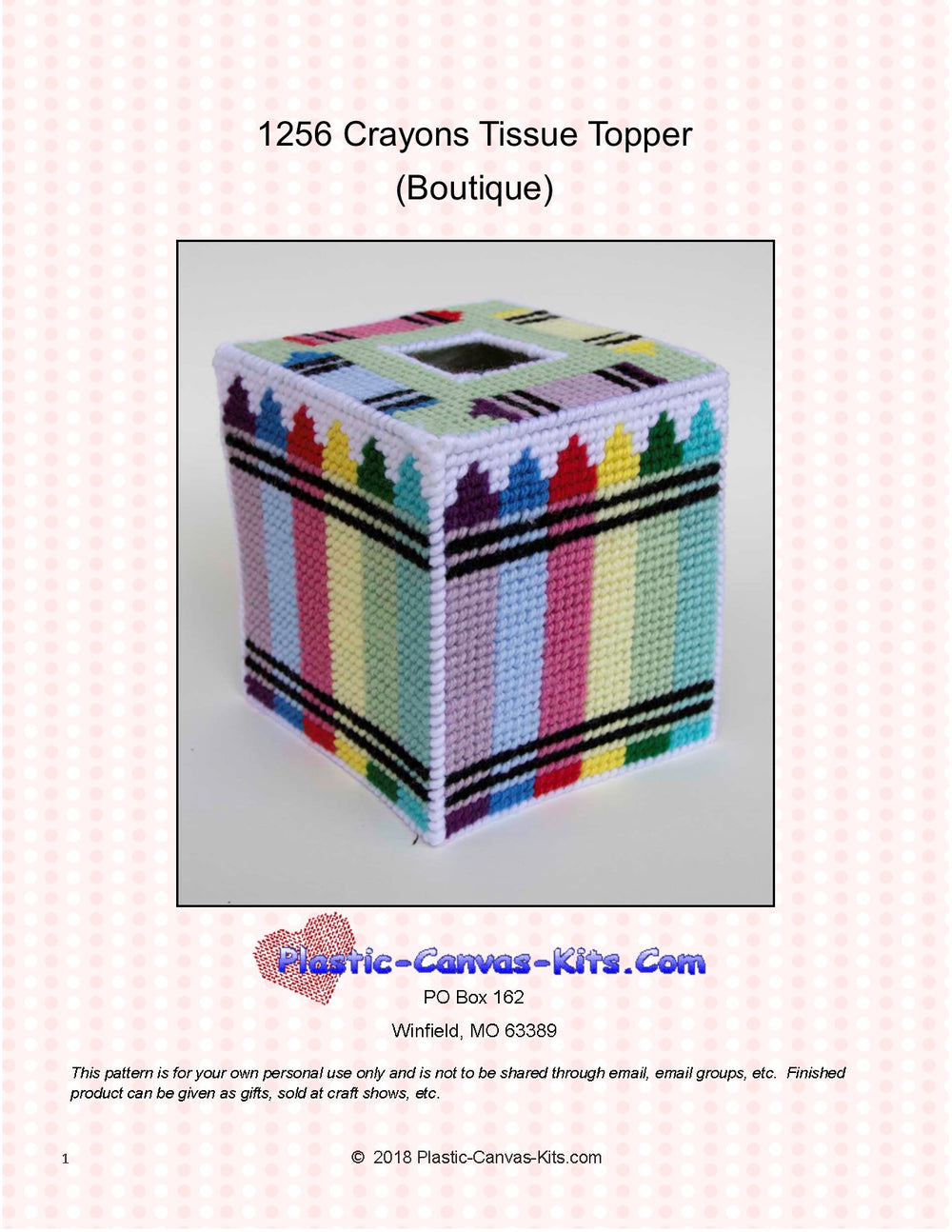 Crayons Tissue Topper