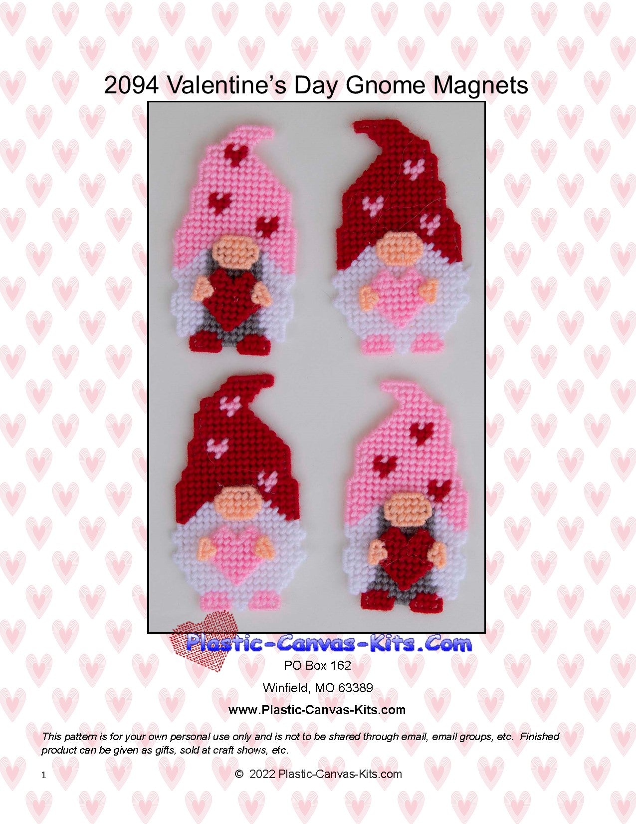 Valentine's Day Gnome Magnets