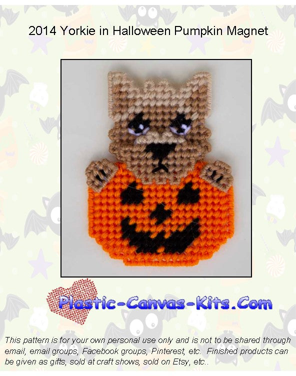 Yorkie Halloween Magnet